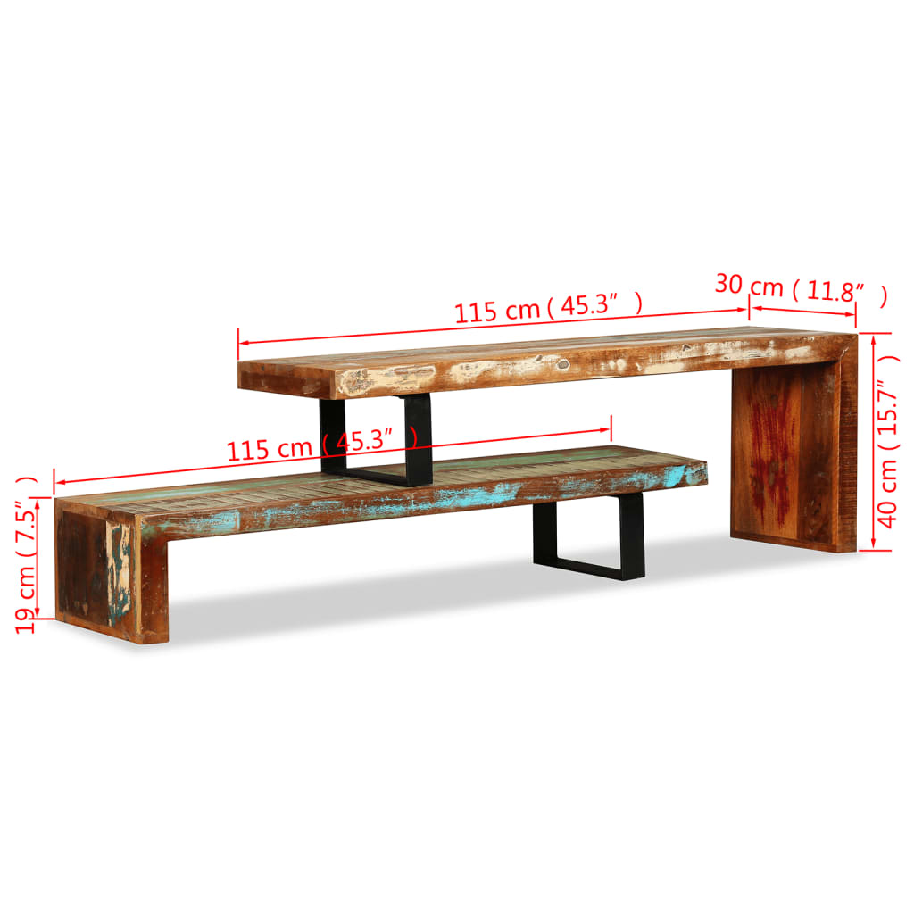 TV-Schrank Altholz Massiv