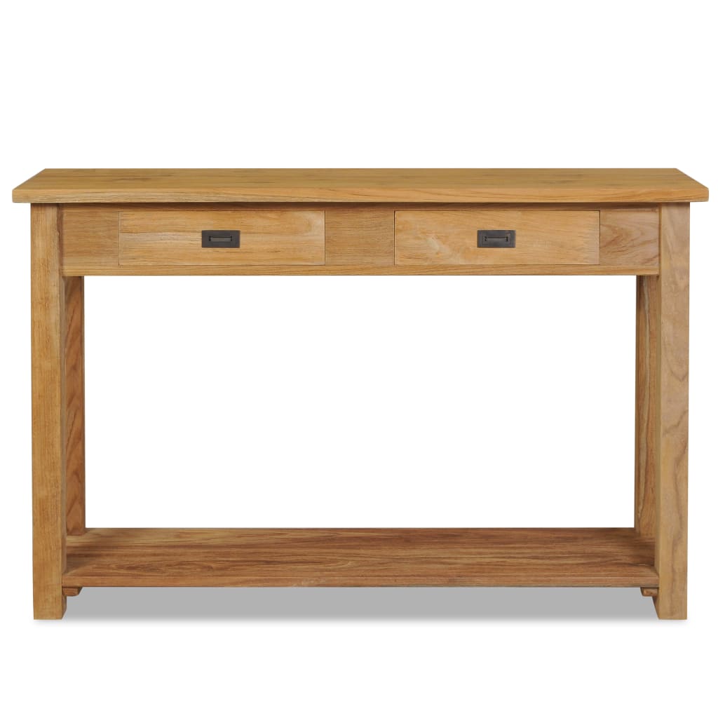 Konsolentisch Massivholz Teak 120x30x80 cm