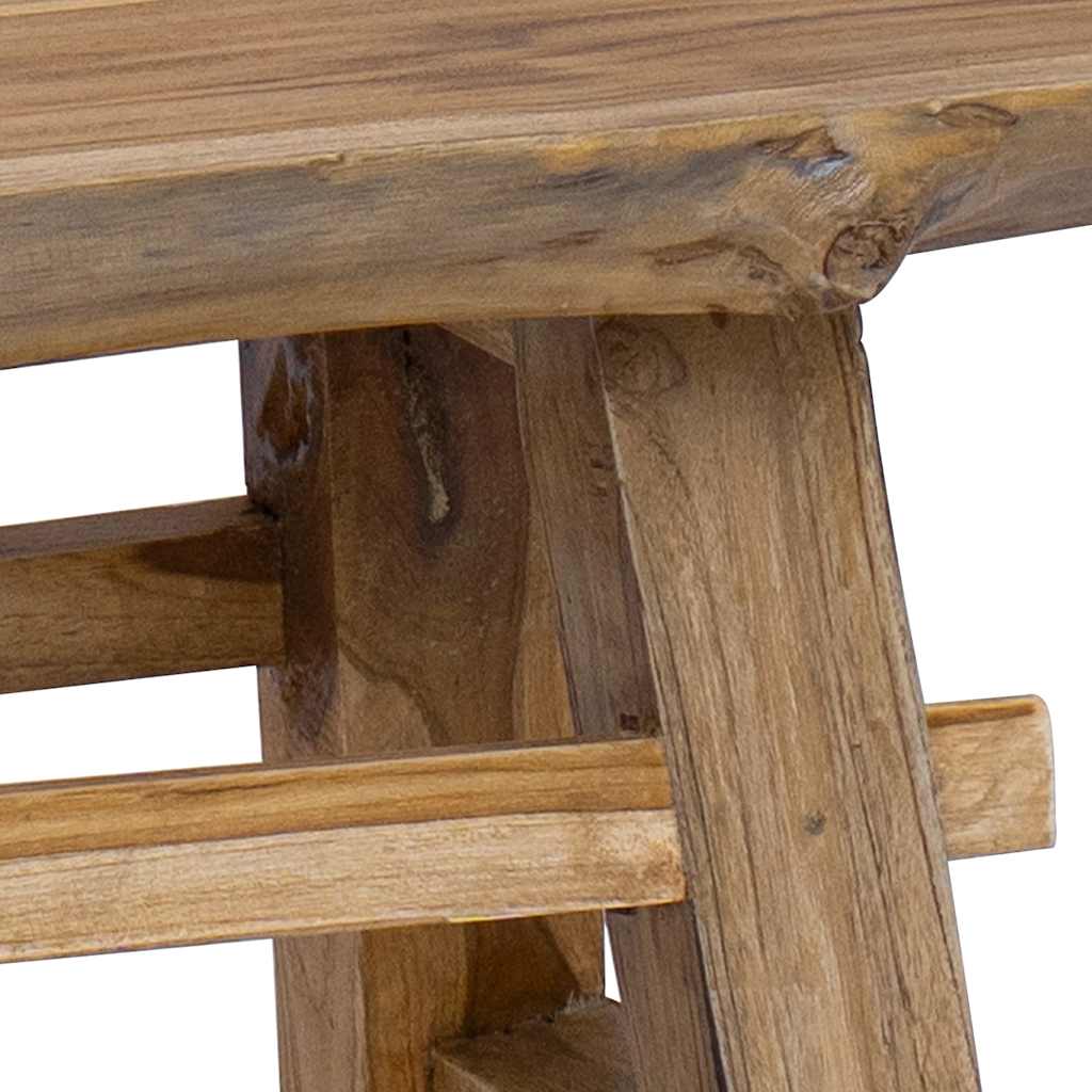 Bank Gemischtes Altholz und Massivholz Teak 100x28x43 cm