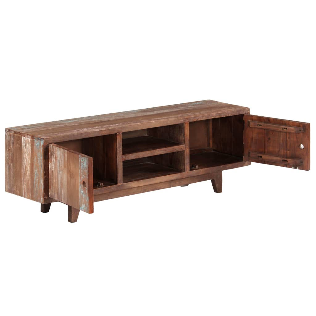 TV-Schrank Massivholz Akazie Vintage 118x30x40 cm