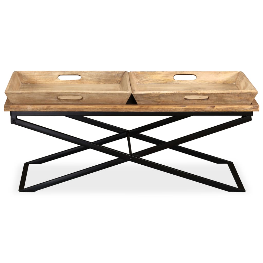 Couchtisch Mangoholz Massiv 110 x 55 x 42 cm