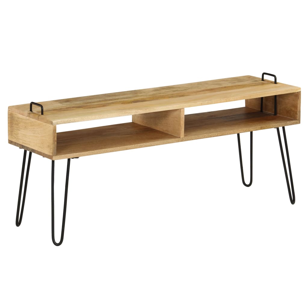 TV-Tisch Massivholz Mango 110x35x45 cm