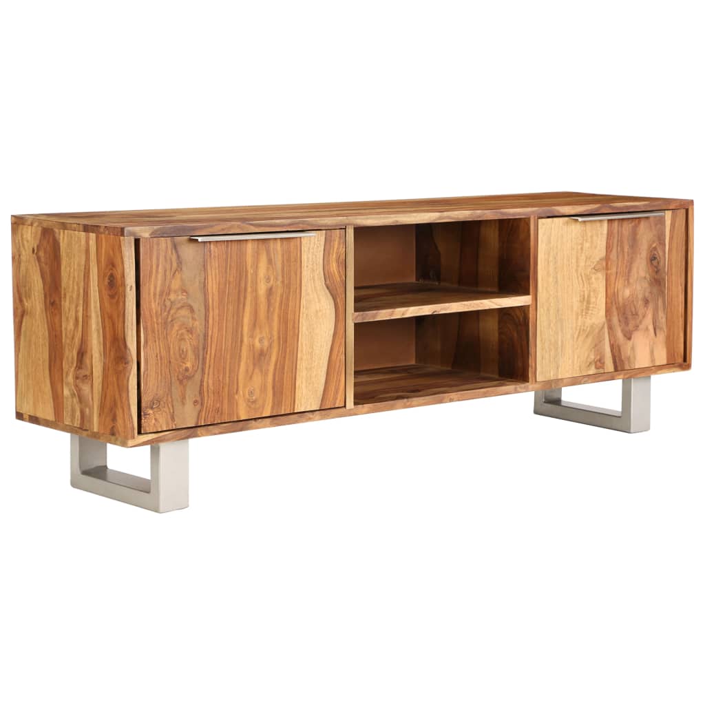 TV-Schrank Massivholz Palisander Honigbraun 118x30x40 cm