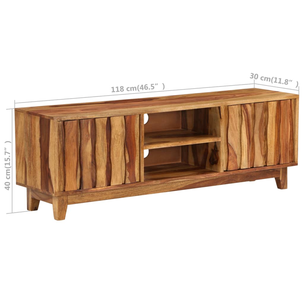 TV-Schrank Massivholz Palisander 118x30x40 cm