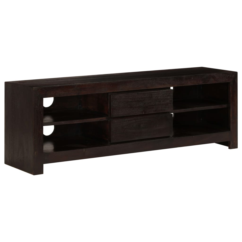 TV-Schrank Massivholz Akazie 120x30x40 cm Dunkelbraun