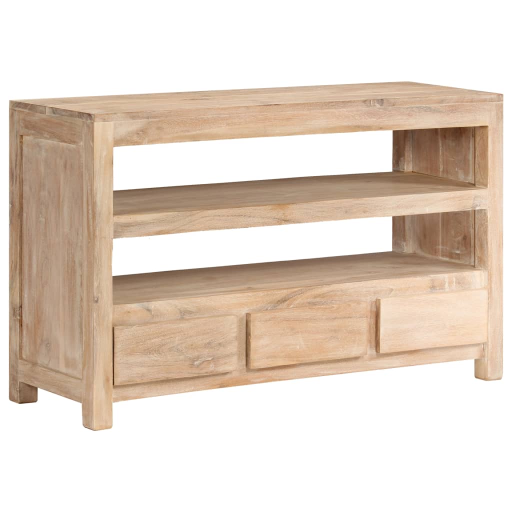 TV-Schrank Massivholz Akazie 90x30x55 cm Hellbraun