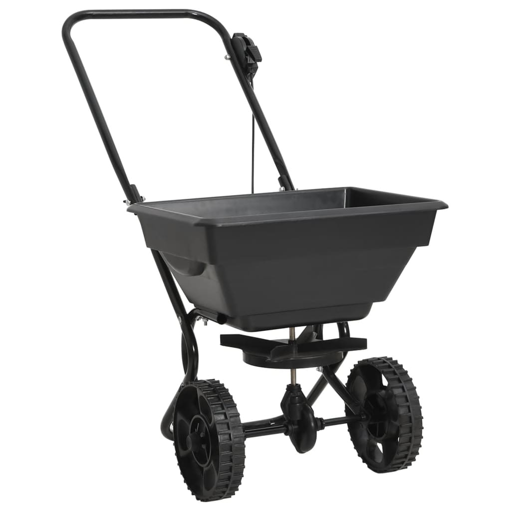 Handstreuwagen Salzstreuer PVC und Stahl 92x46x70 cm 15 L