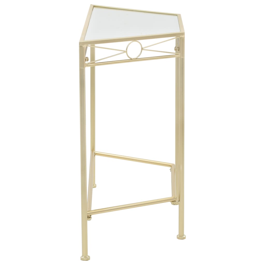 Beistelltisch Vintage-Stil Metall 87x34x73 cm Gold