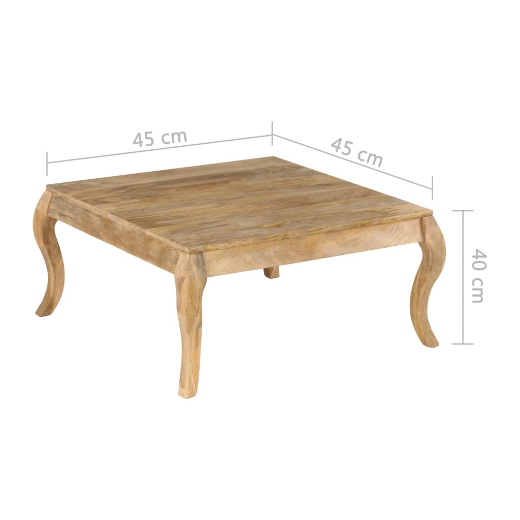 Beistelltisch 45 x 45 x 40 cm Mangoholz Massiv