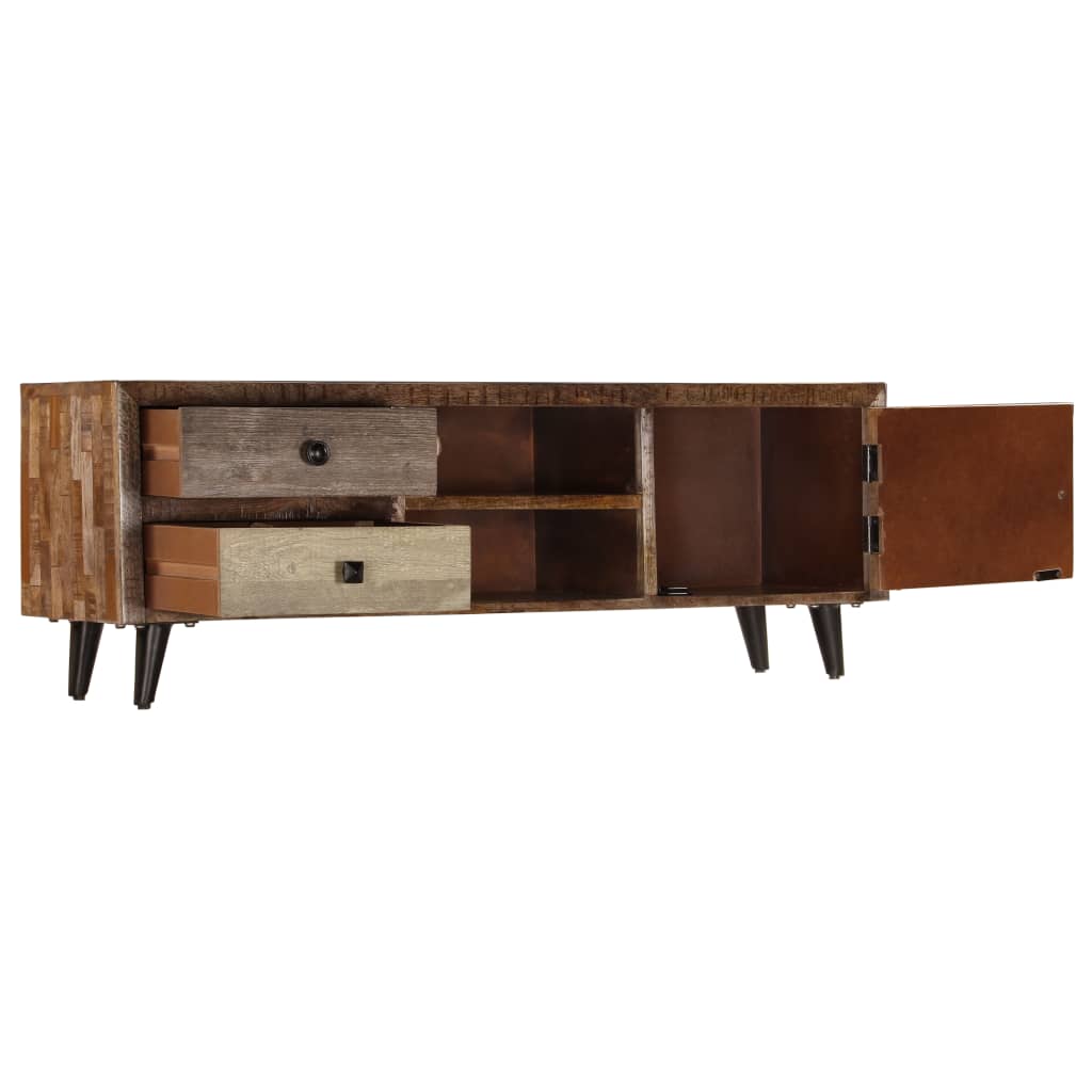 TV-Schrank 118x30x40 cm Massivholz Mango