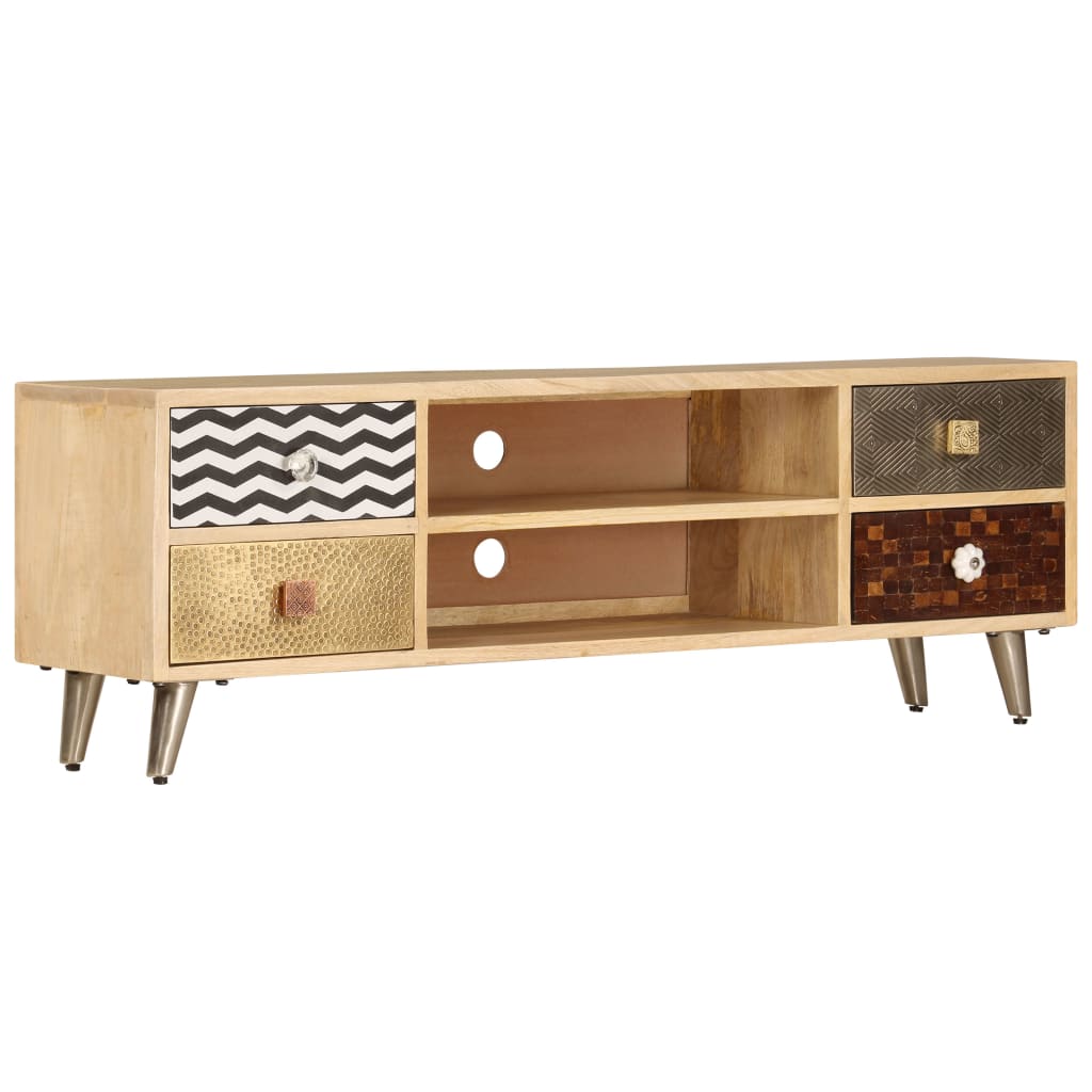 TV-Schrank 120x30x40 cm Massivholz Mango