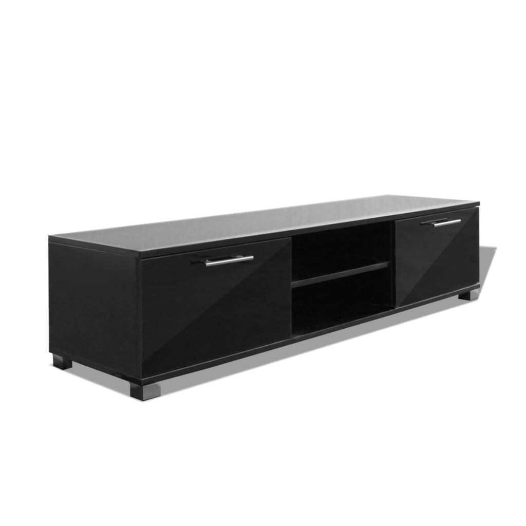 TV-Schrank Hochglanz-Schwarz 120x40,5x35 cm