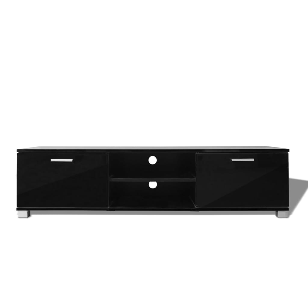 TV-Schrank Hochglanz-Schwarz 140x40,5x35 cm