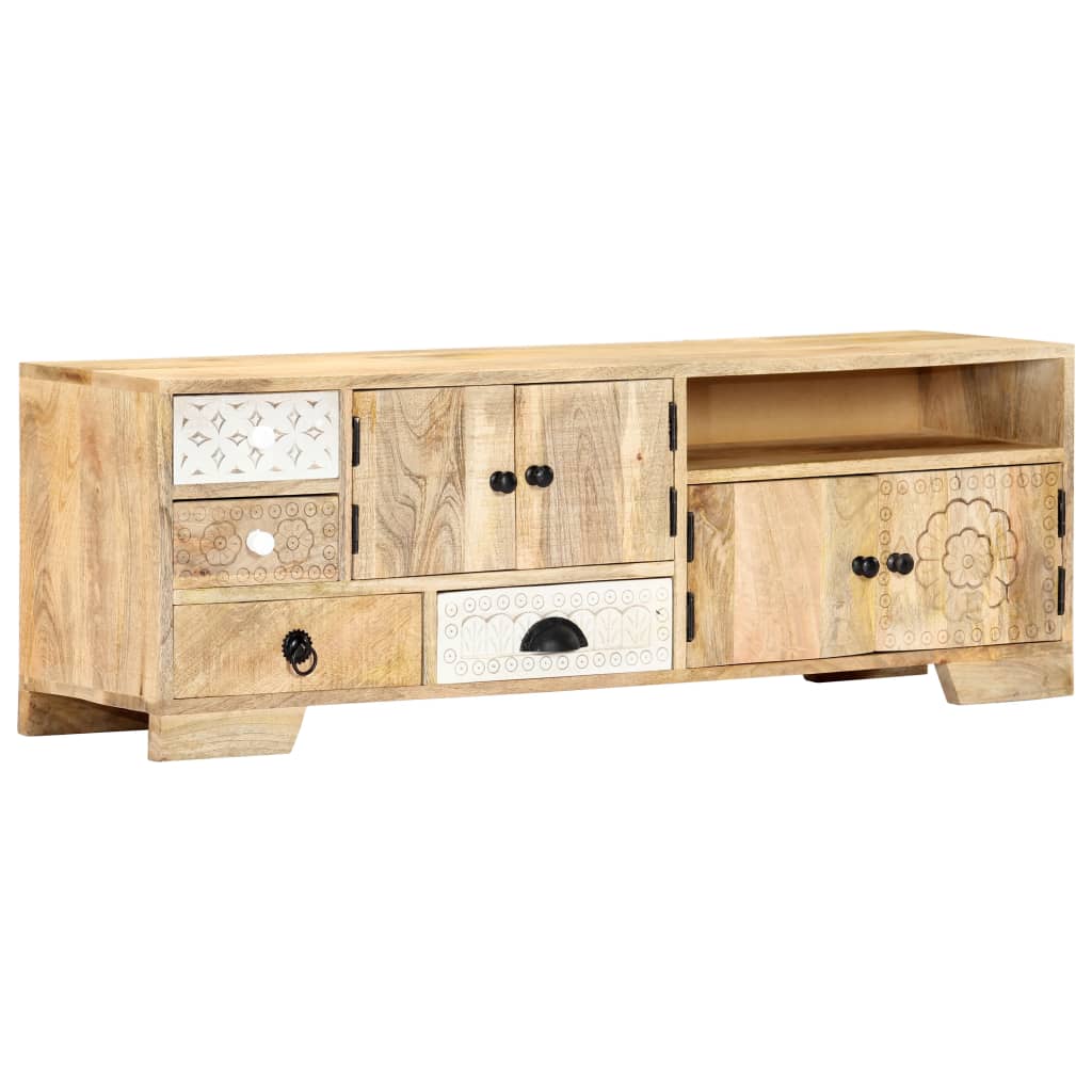 TV-Schrank 120x30x40 cm Massivholz Mango