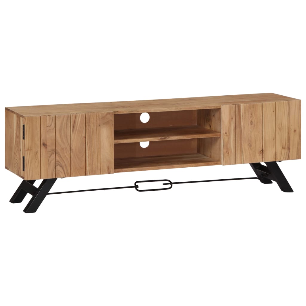 TV-Schrank 140x30x45 cm Massivholz Akazie