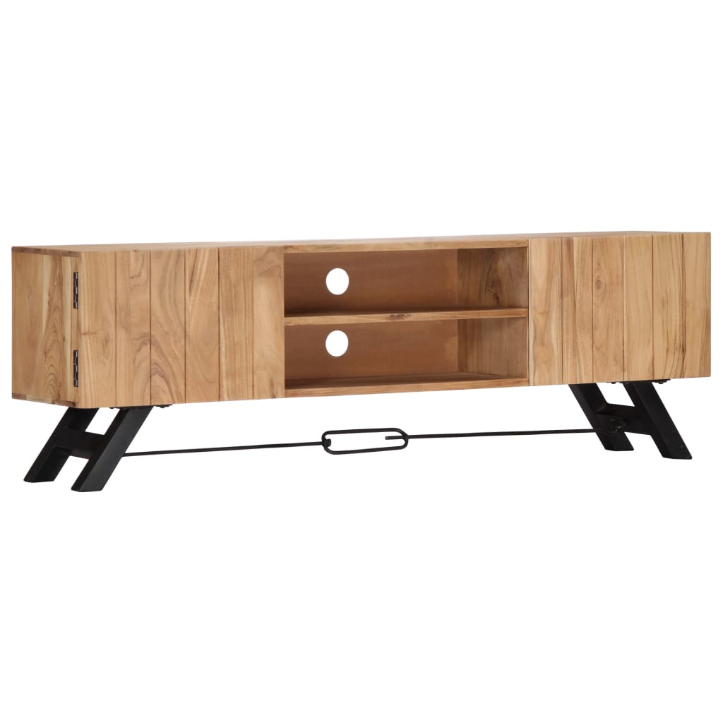 TV-Schrank 140x30x45 cm Massivholz Akazie