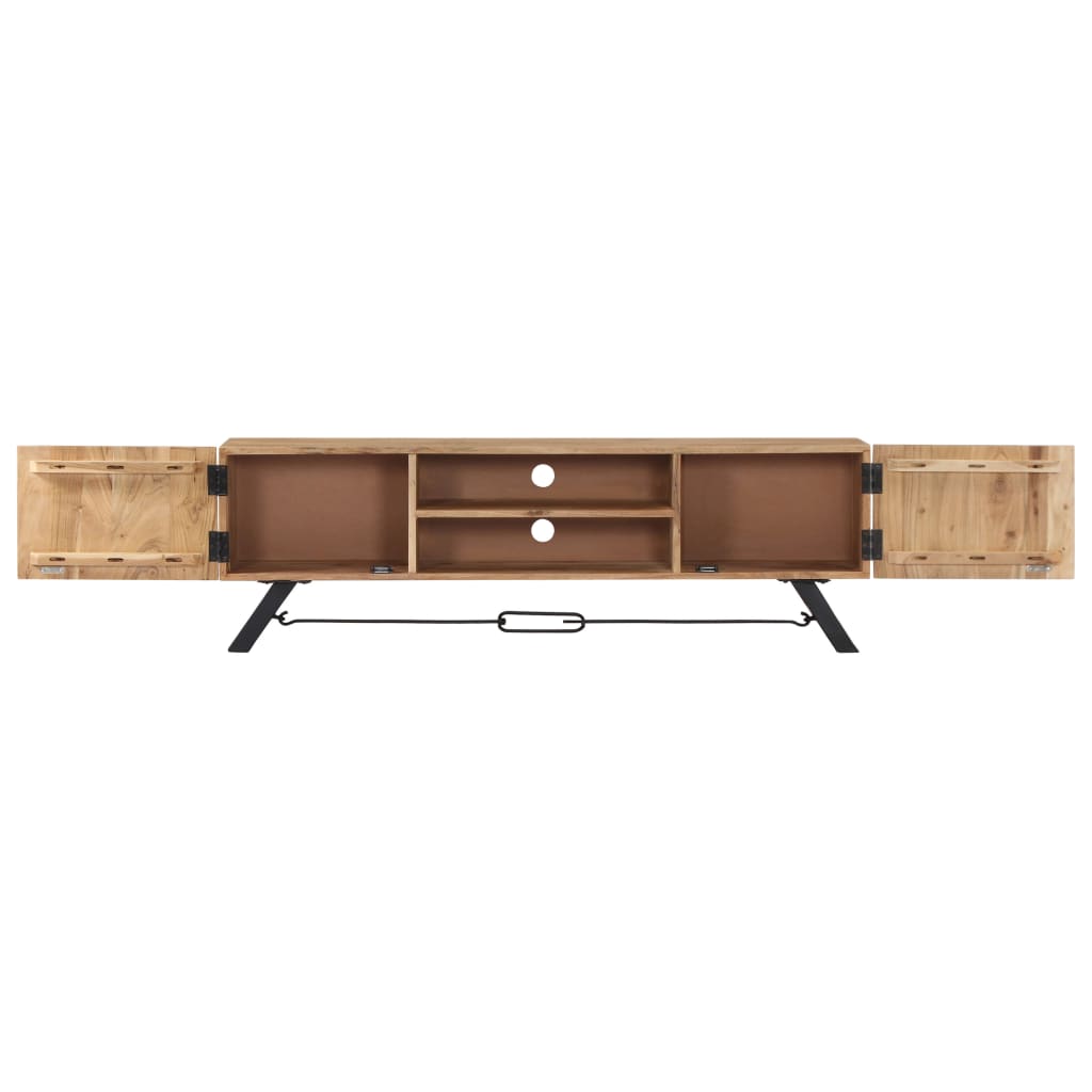 TV-Schrank 140x30x45 cm Massivholz Akazie