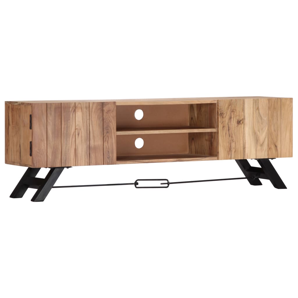 TV-Schrank 140x30x45 cm Massivholz Akazie