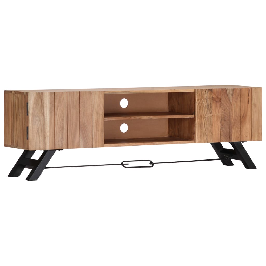 TV-Schrank 140x30x45 cm Massivholz Akazie