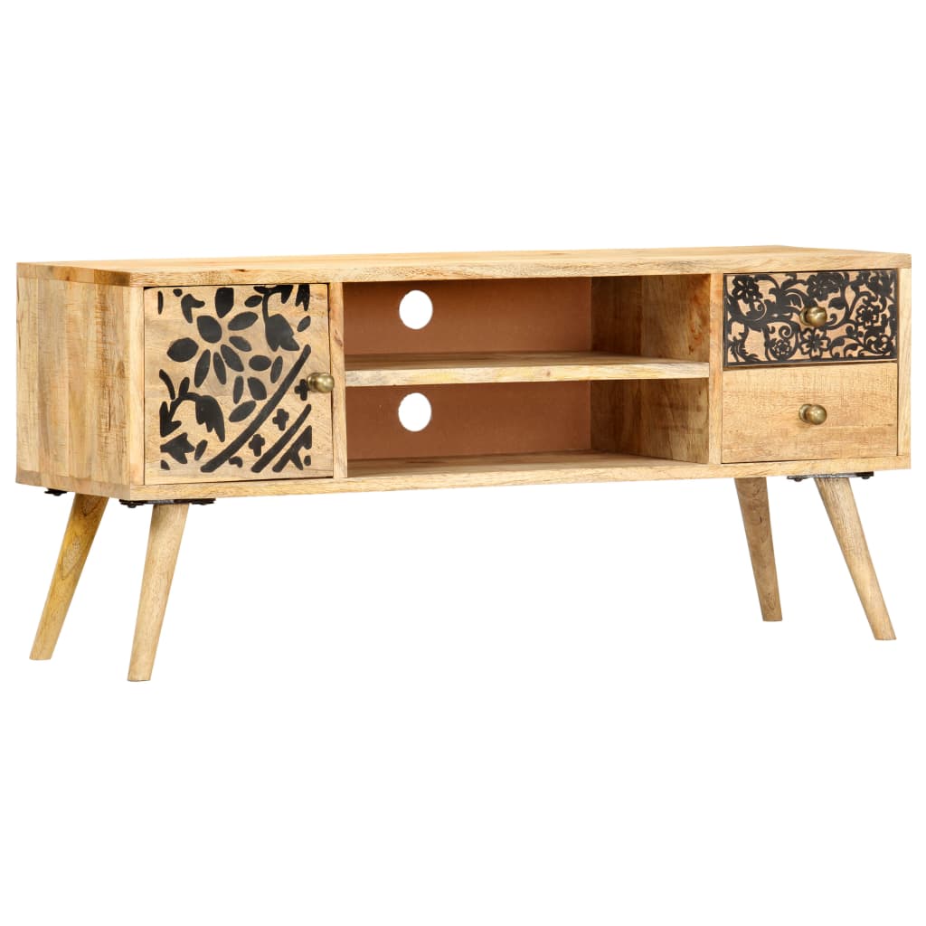 TV-Schrank 100x30x45 cm Massivholz Mango