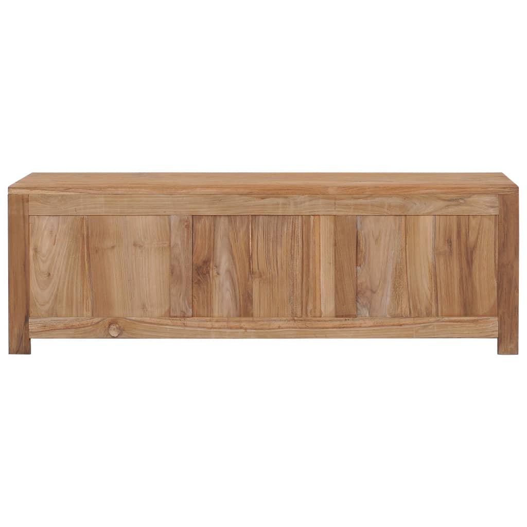 TV-Schrank 115x30x40 cm Massivholz Teak