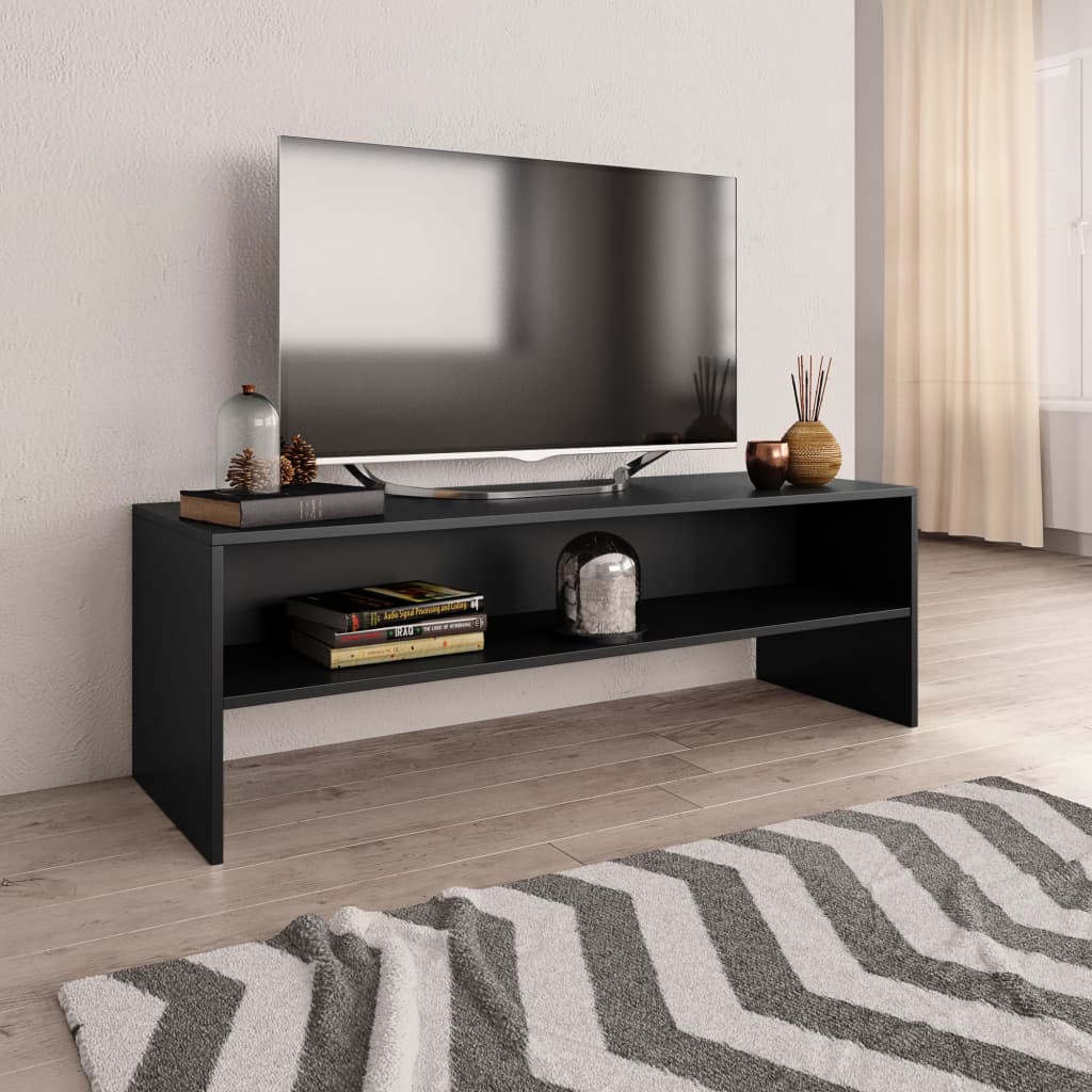 TV-Schrank Schwarz 120x40x40 cm Holzwerkstoff