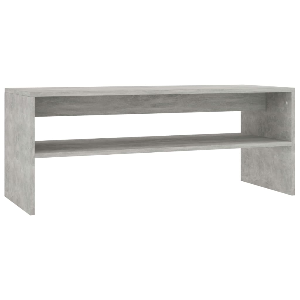 Couchtisch Betongrau 100x40x40 cm Holzwerkstoff