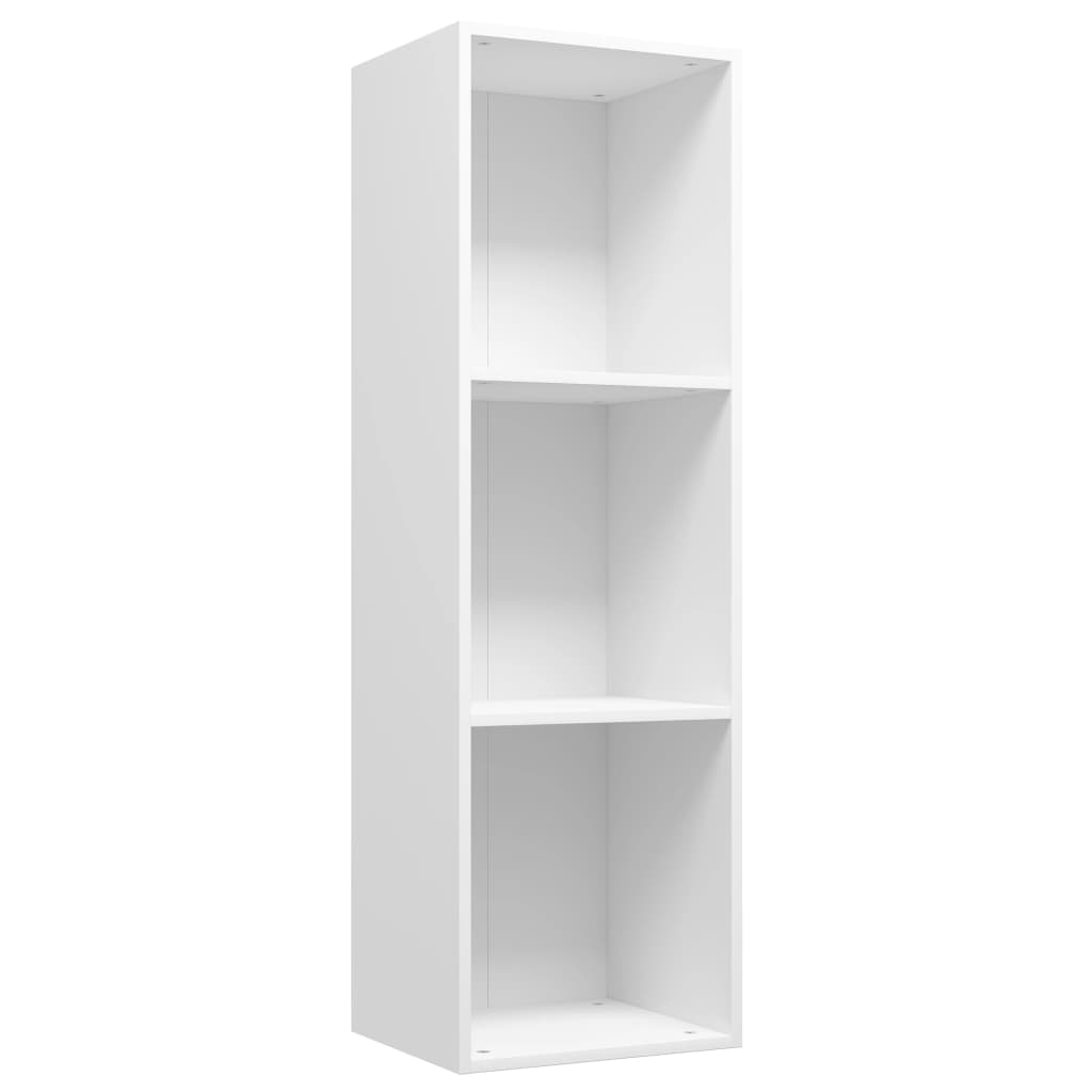 Bücherregal/TV-Schrank Weiß 36x30x114 cm Holzwerkstoff