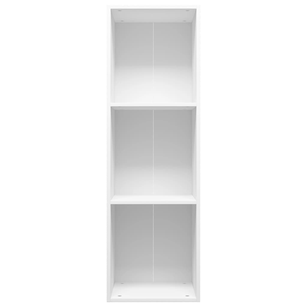 Bücherregal/TV-Schrank Weiß 36x30x114 cm Holzwerkstoff