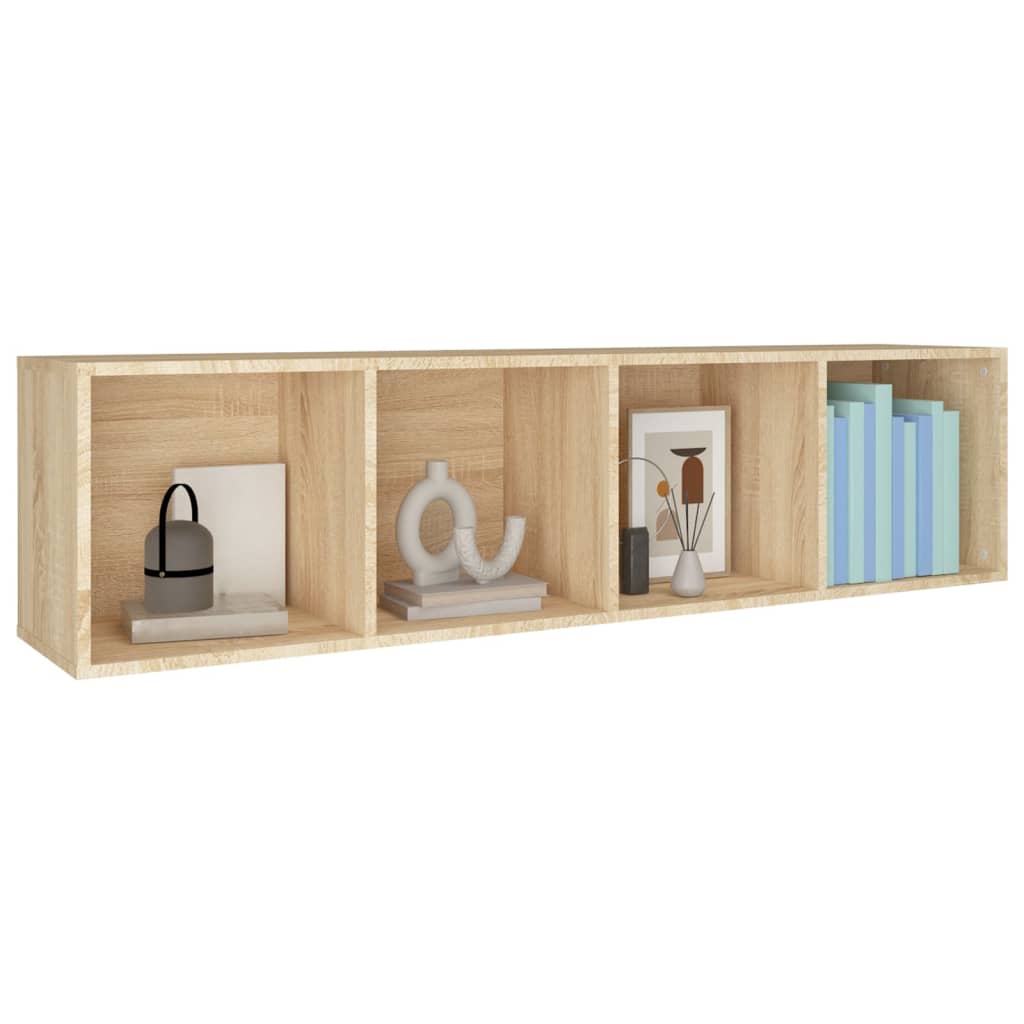 Bücherregal/TV-Schrank Sonoma-Eiche 36x30x143 cm Holzwerkstoff