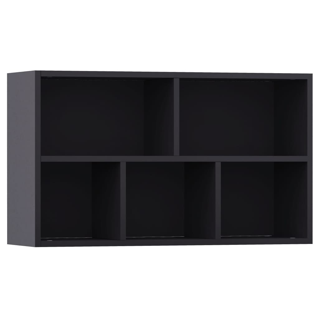 Bücherregal/Sideboard Grau 50x25x80 cm Holzwerkstoff