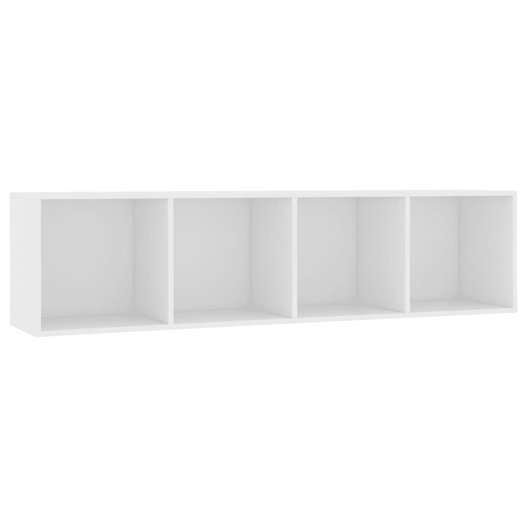 Bücherregal/TV-Schrank Weiß 143×30×36 cm