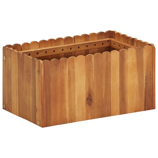 Garten-Hochbeet 50 x 30 x 25 cm Massivholz Akazie