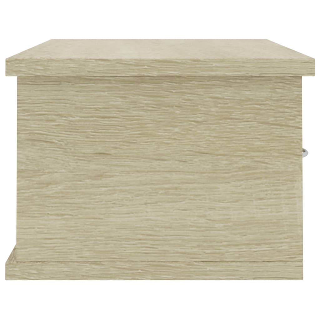 Wand-Schubladenregal Sonoma-Eiche 60x26x18,5 cm Holzwerkstoff