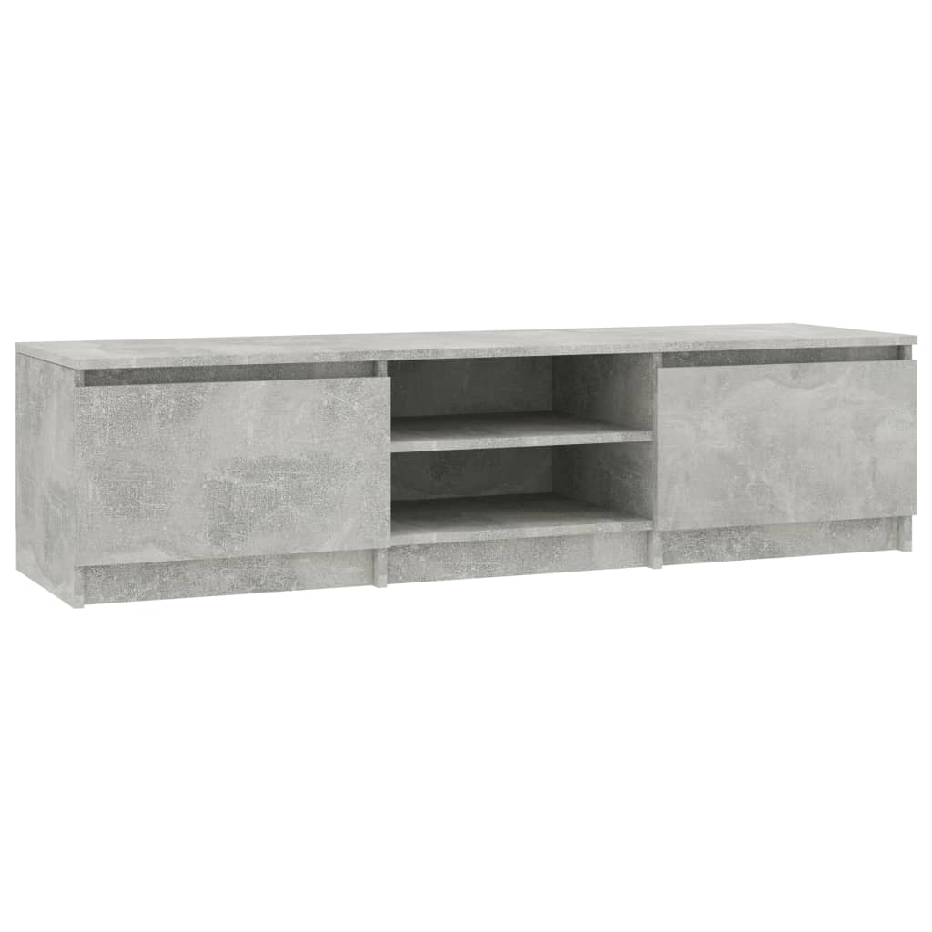 TV-Schrank Betongrau 140x40x35,5 cm Holzwerkstoff