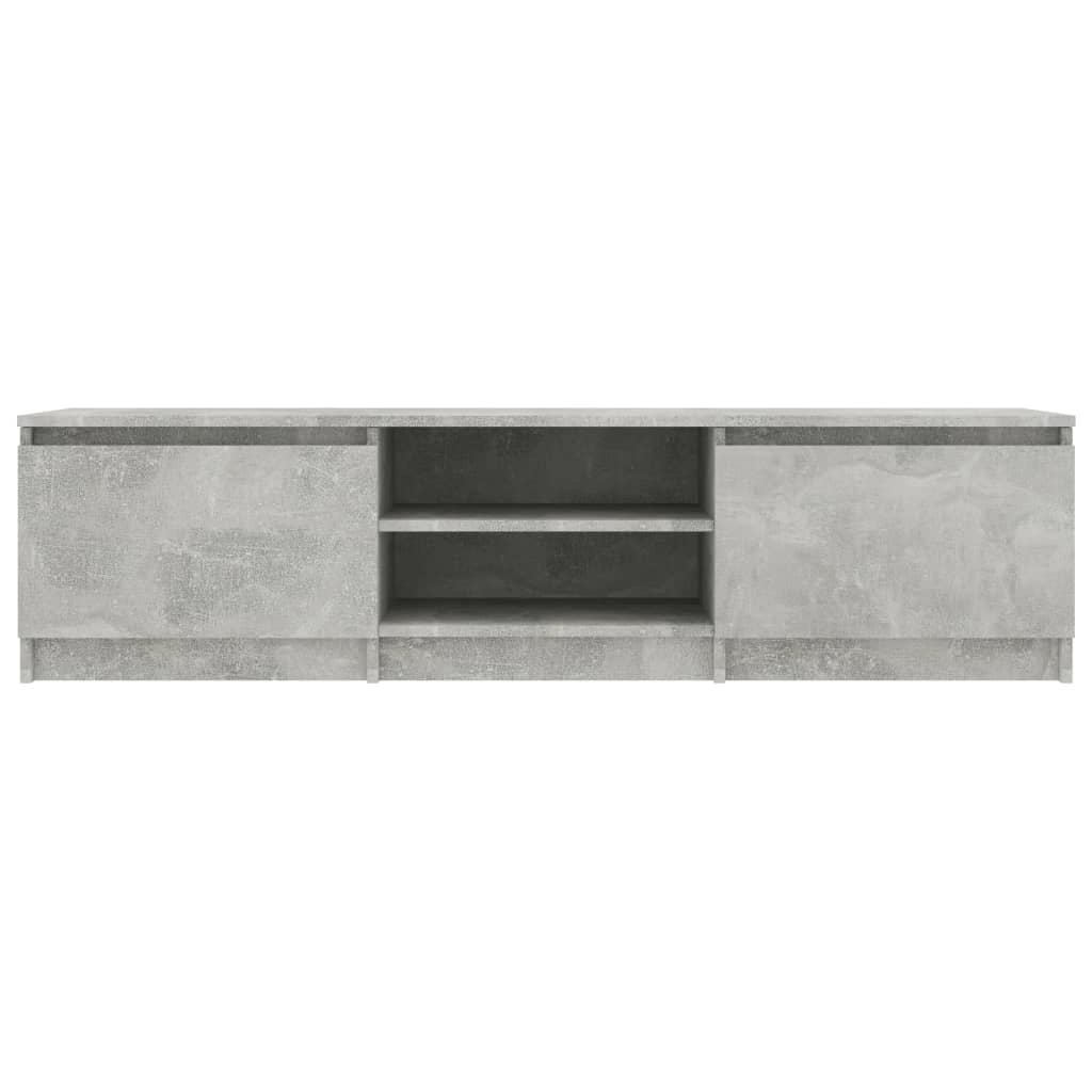 TV-Schrank Betongrau 140x40x35,5 cm Holzwerkstoff