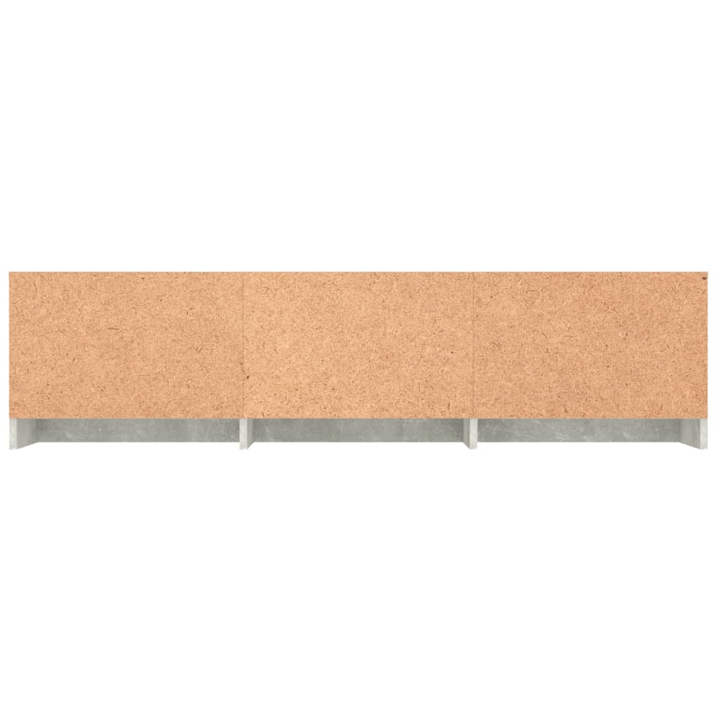 TV-Schrank Betongrau 140x40x35,5 cm Holzwerkstoff