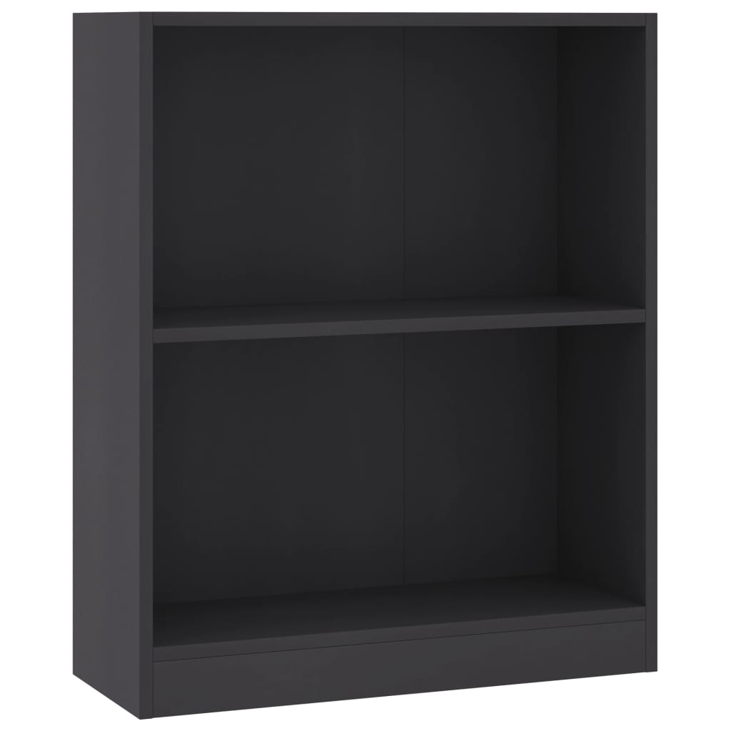 Bücherregal Grau 60x24x76 cm Holzwerkstoff