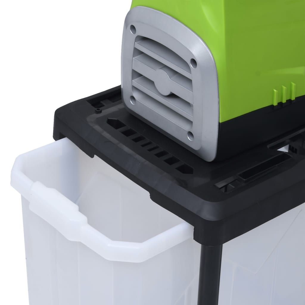 Elektrischer Gartenhäcksler mit Auffangbox 2800 W