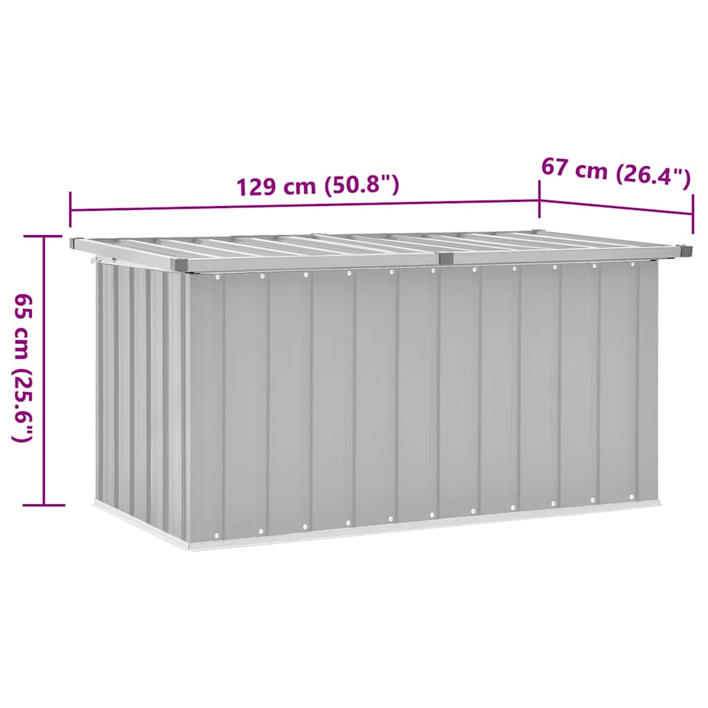 Gartenbox Grau 129x67x65 cm