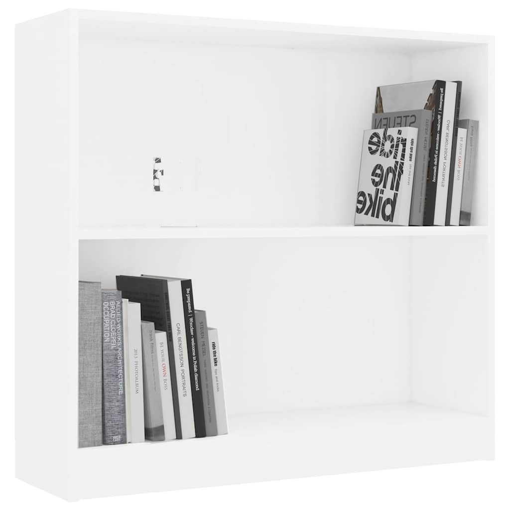 Bücherregal Weiß 80x24x75 cm Holzwerkstoff