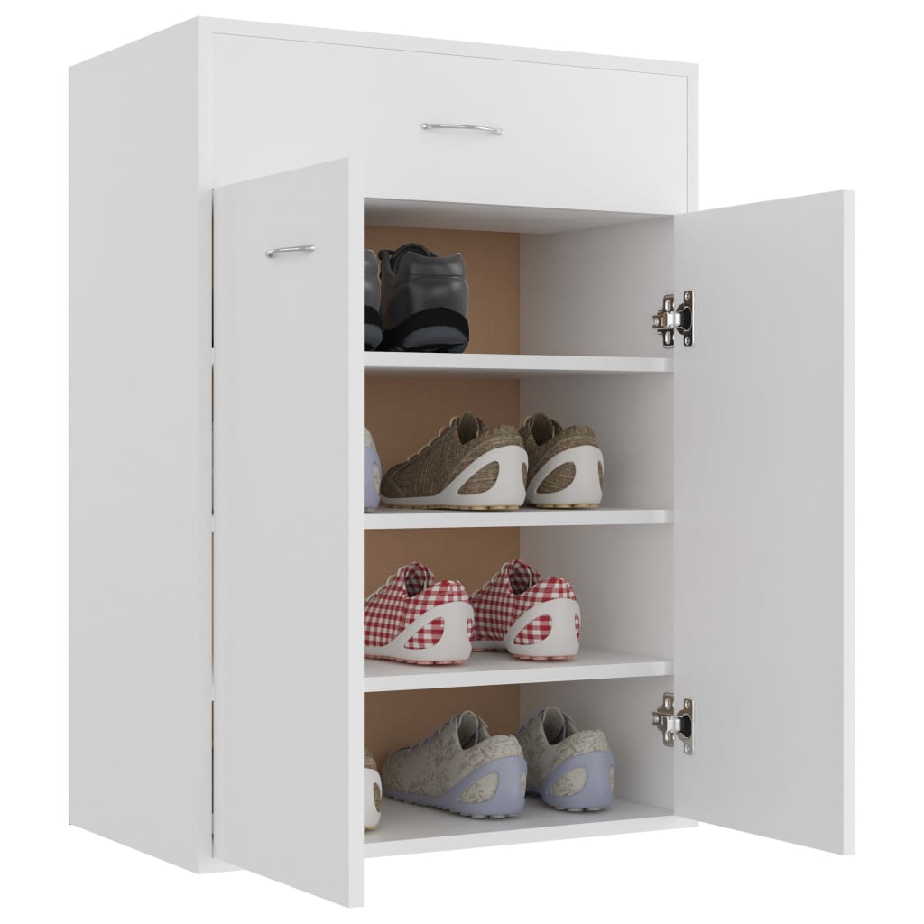 Schuhschrank Weiß 60×35×84 cm Holzwerkstoff