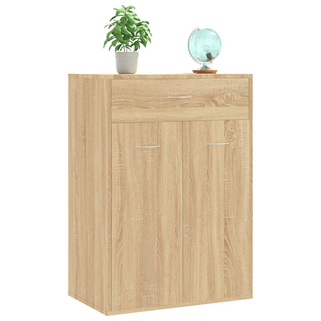 Schuhschrank Sonoma-Eiche 60x35x84 cm Holzwerkstoff