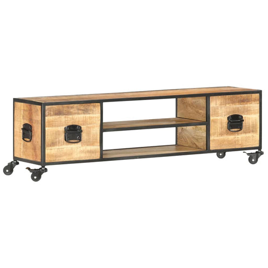 TV-Schrank 130x30x39 cm Massivholz Mango