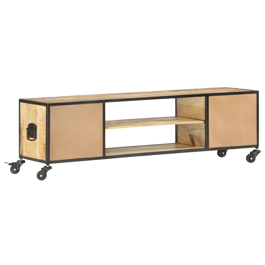 TV-Schrank 130x30x39 cm Massivholz Mango