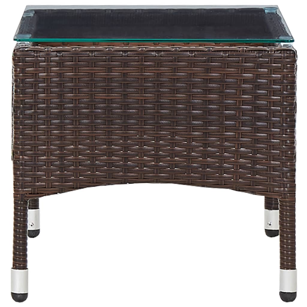 Couchtisch Braun 60 x 40 x 36 cm Poly Rattan