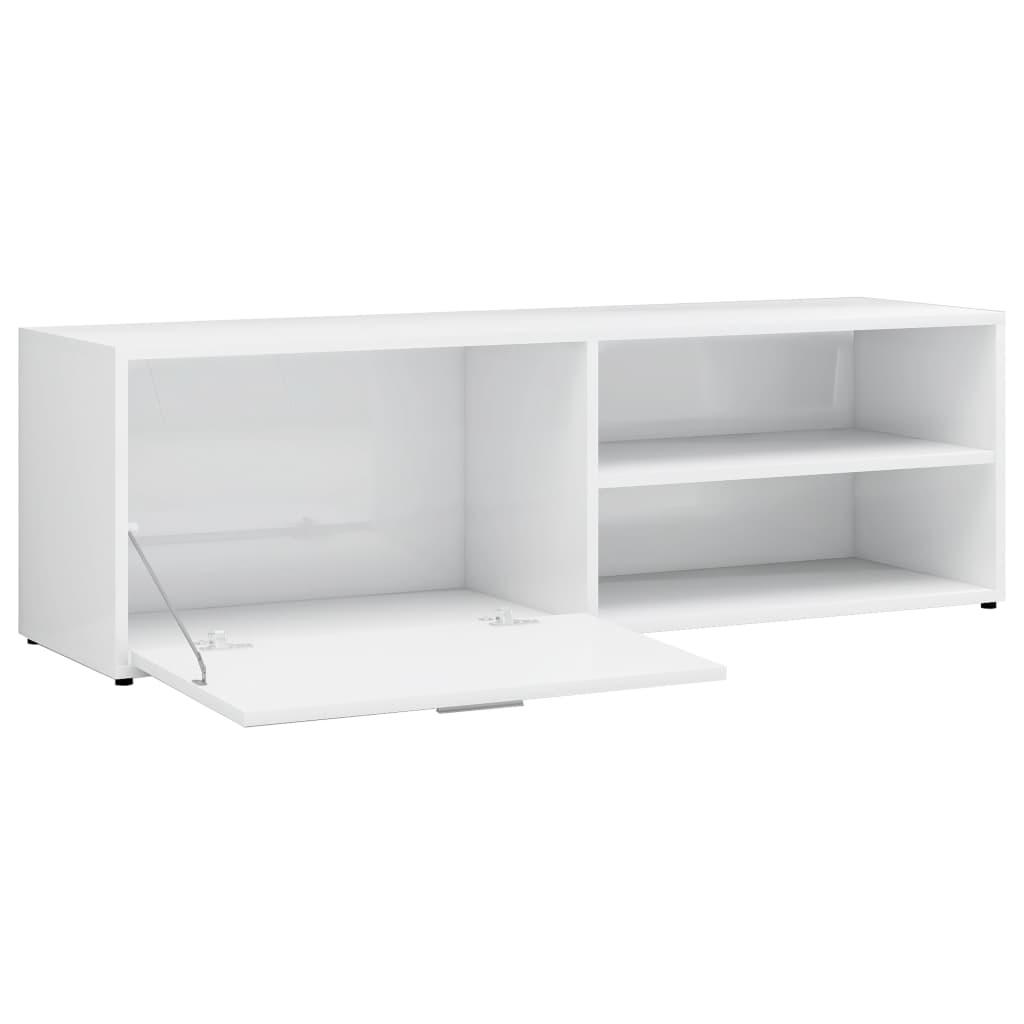 TV-Schrank Hochglanz-Weiß 120x34x37 cm Holzwerkstoff