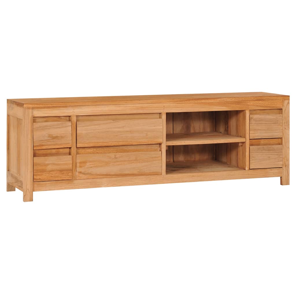 TV-Schrank 120x30x40 cm Massivholz Teak