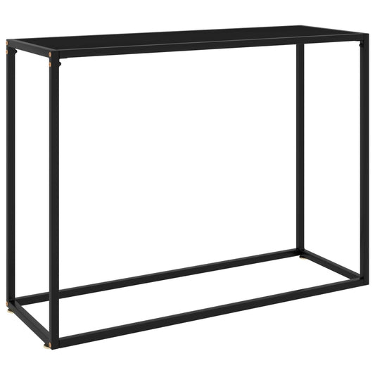 Konsolentisch Schwarz 100x35x75 cm Hartglas