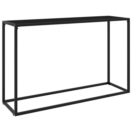 Konsolentisch Schwarz 120x35x75 cm Hartglas